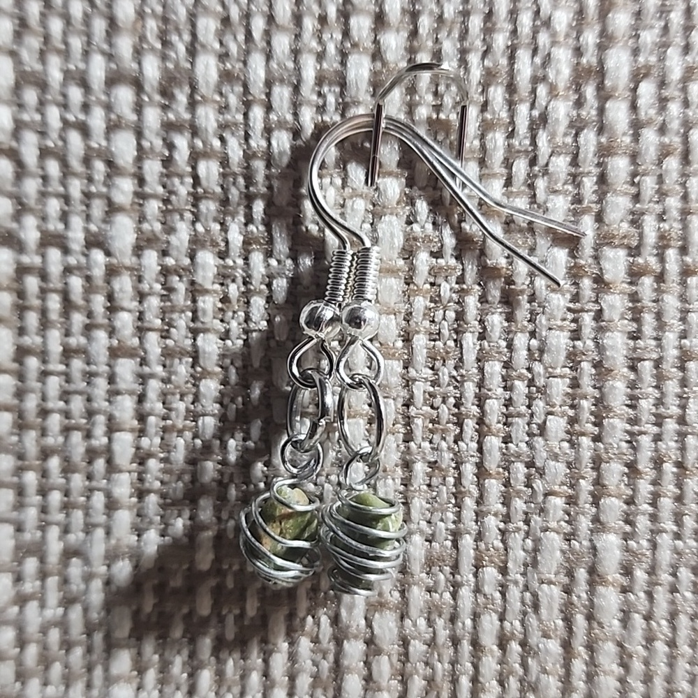 handwraped japer earrings